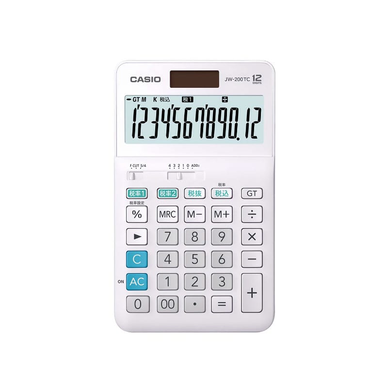 カシオ　電卓　軽減税率対応　ＪＷ－２００ＴＣ－Ｎ
