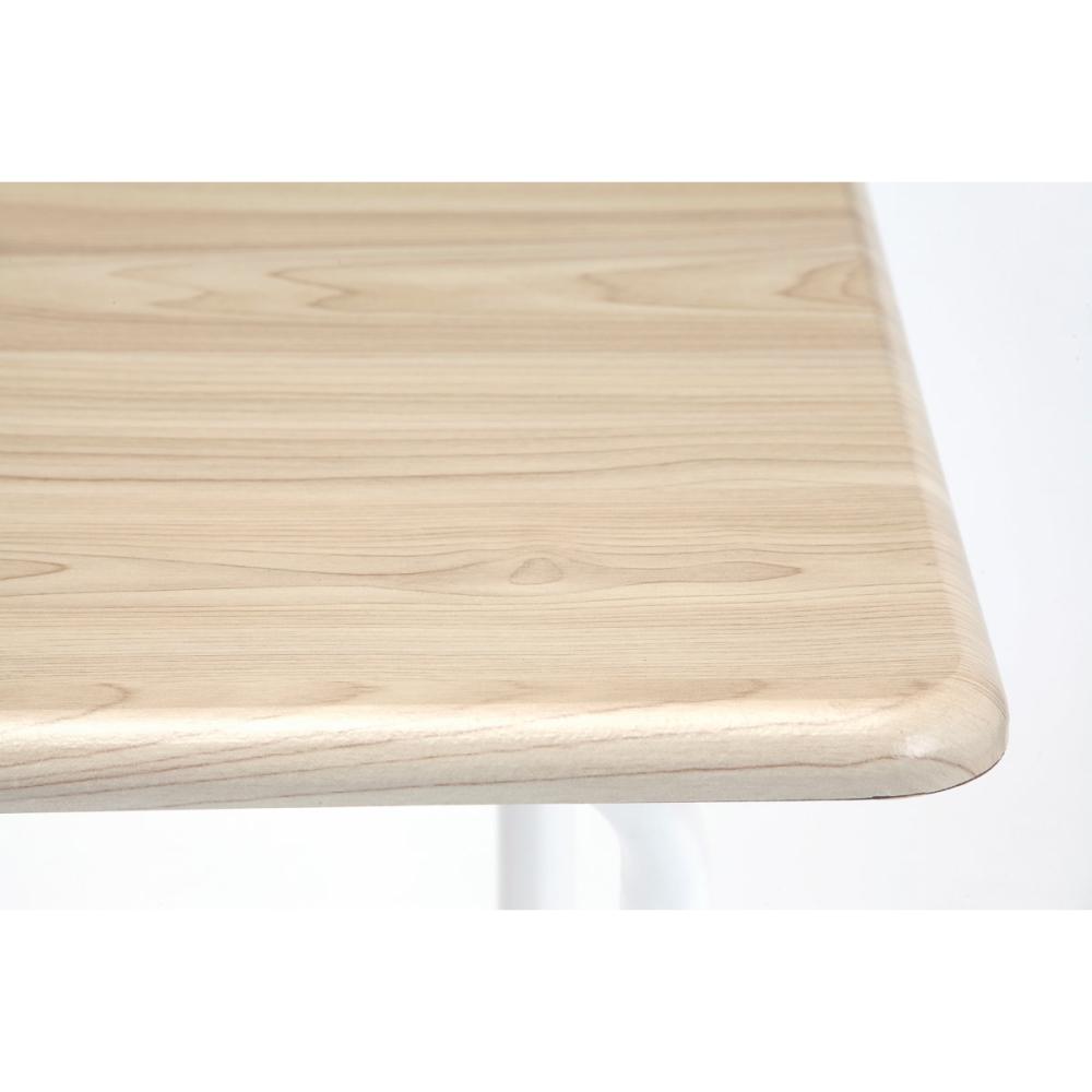 アテーナライフ　折畳簡易テーブル　ハイタイプ　ナチュラル　７５×５１ｃｍ　ＴＢ４９８