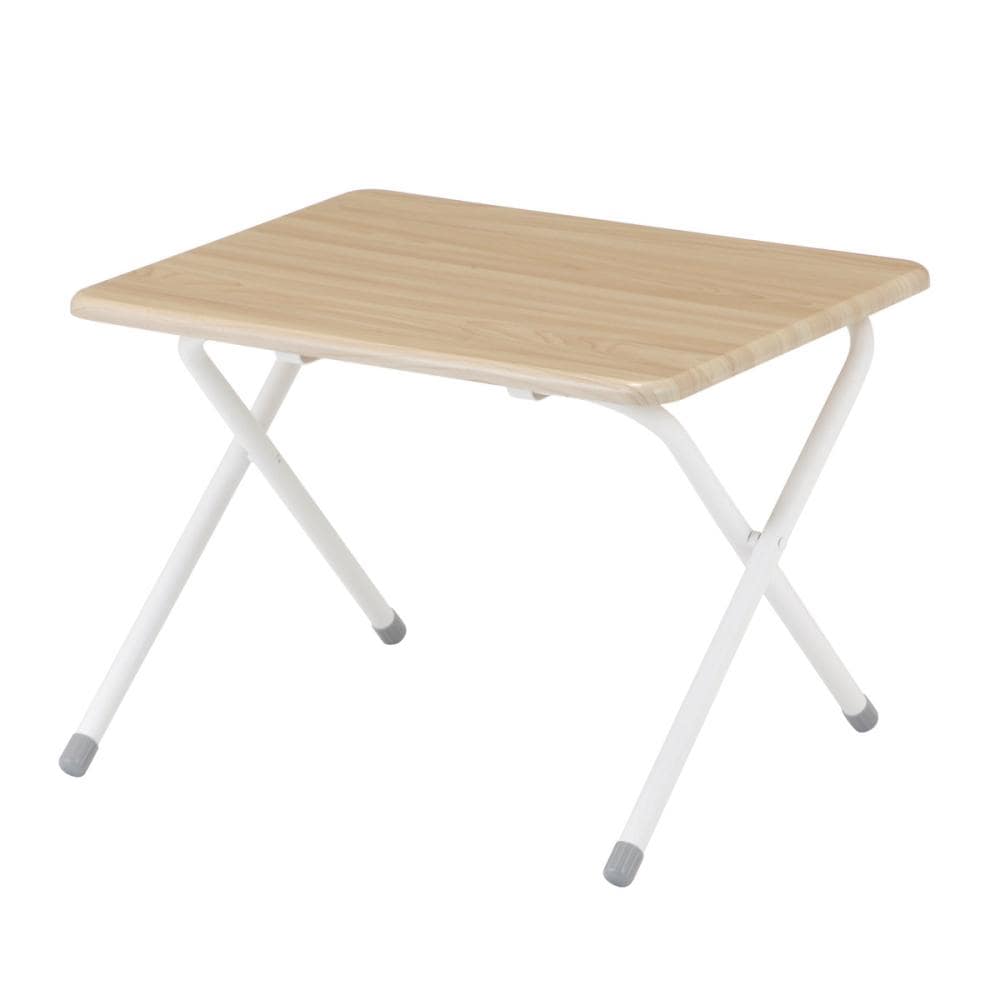 アテーナライフ　折畳簡易テーブル　ロータイプ　ナチュラル　幅５０×奥行４３×高さ３５．５ｃｍ　ＴＢ５１１