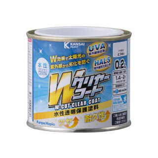 カンペハピオ　Ｗカットクリヤー　とうめい　０．２Ｌ