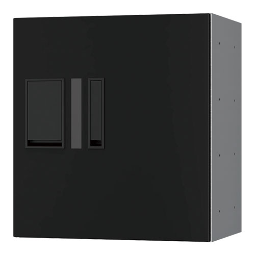 宅配ボックス プチ宅360機械式 H400 捺印付 ブラック KS-TLP36R4AN-BK