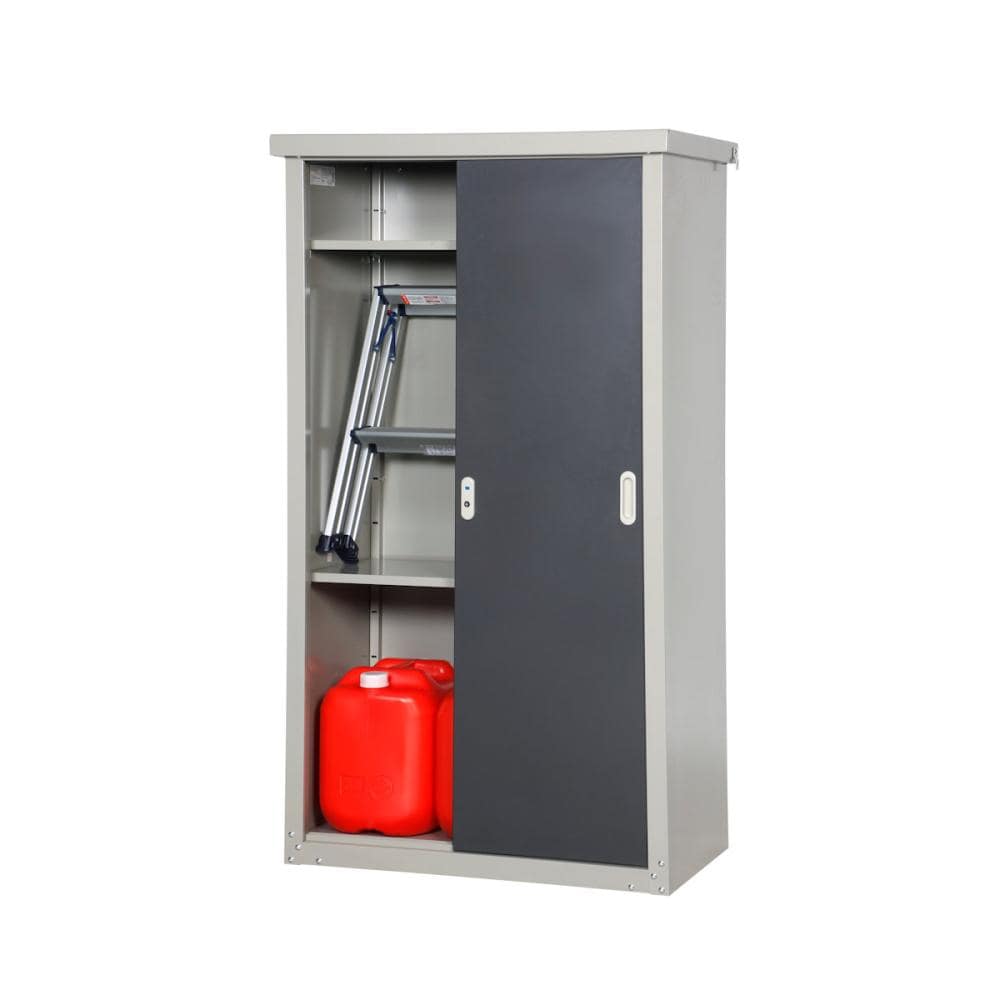 小型収納庫KM-124590SI スチール製