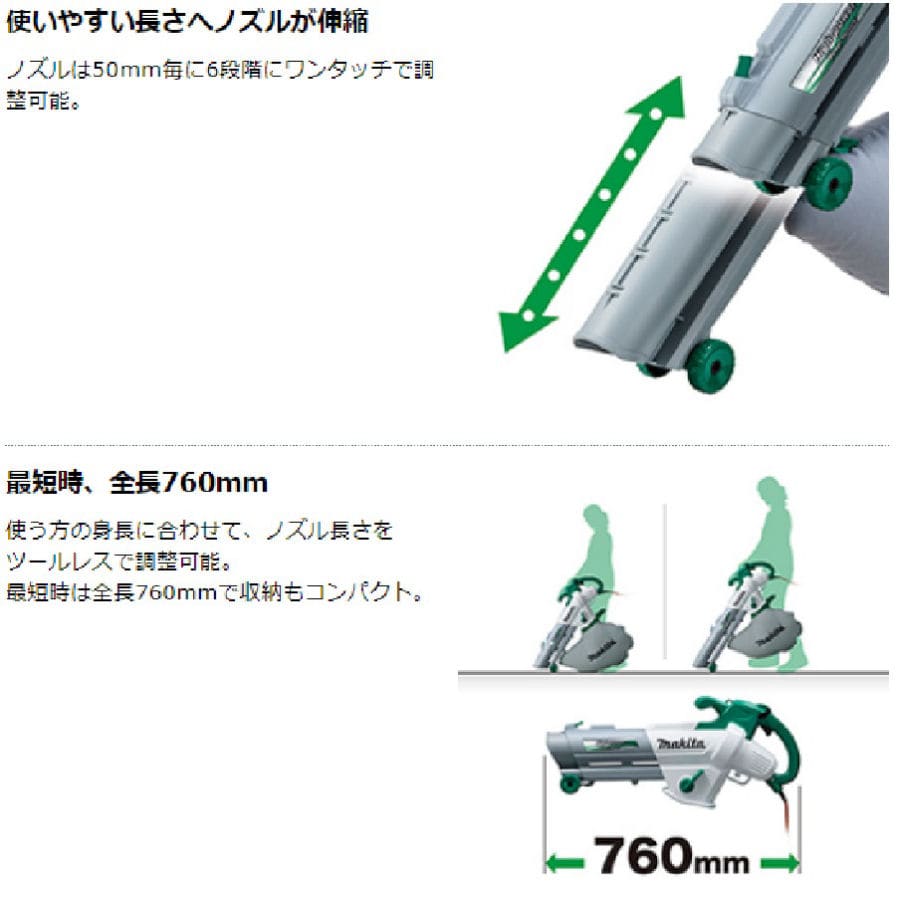 マキタ　１００Ｖブロワ／集じん機　ＭＵＢ１２００