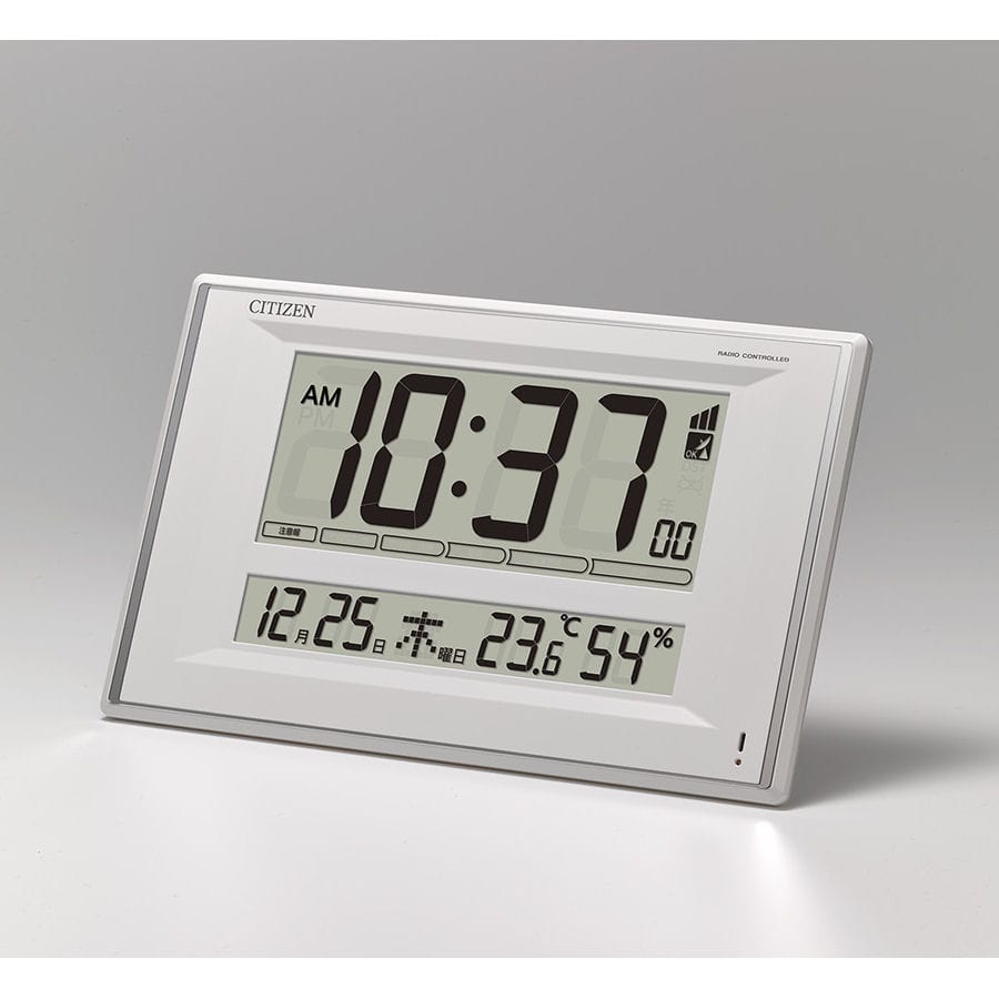 シチズン 掛置兼用電波時計 環境目安表示付 白 ８ＲＺ２２４－００３の通販 | ホームセンター コメリドットコム