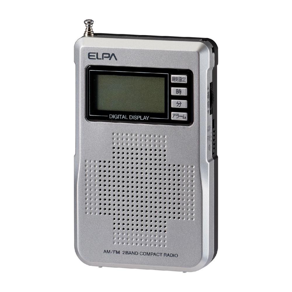 オンライン限定商品】 ELPA エルパ AM FM液晶ポケットラジオ ER-P62FL