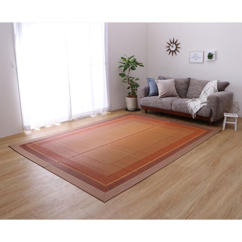 イケヒコ　国産い草ラグ　ランクス　ベージュ　１９１×３００ｃｍ