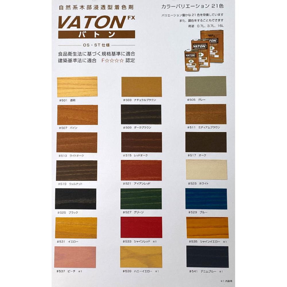 大谷塗料　ＶＡＴＯＮ（バトン）－ＦＸ　＃５３１　イエロー　３．７Ｌ