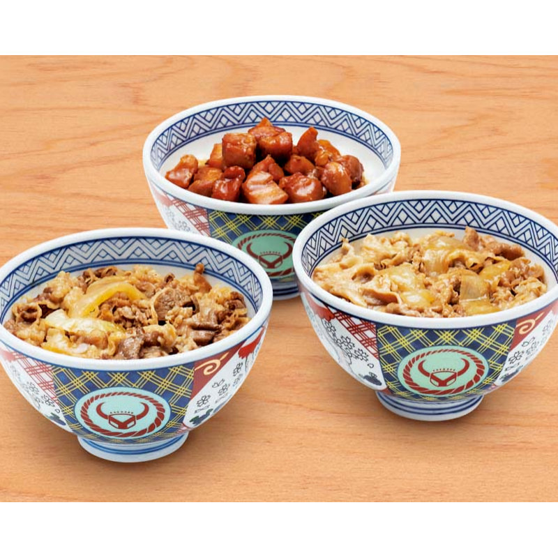 【２５年お歳暮】「吉野家」いろいろ丼セット　ＹＯ－６【注文期限１２月１４日】
