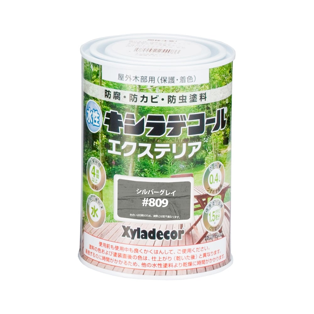 カンペハピオ　水性キシラデコール　エクステリア　シルバグレイ　０．４Ｌ