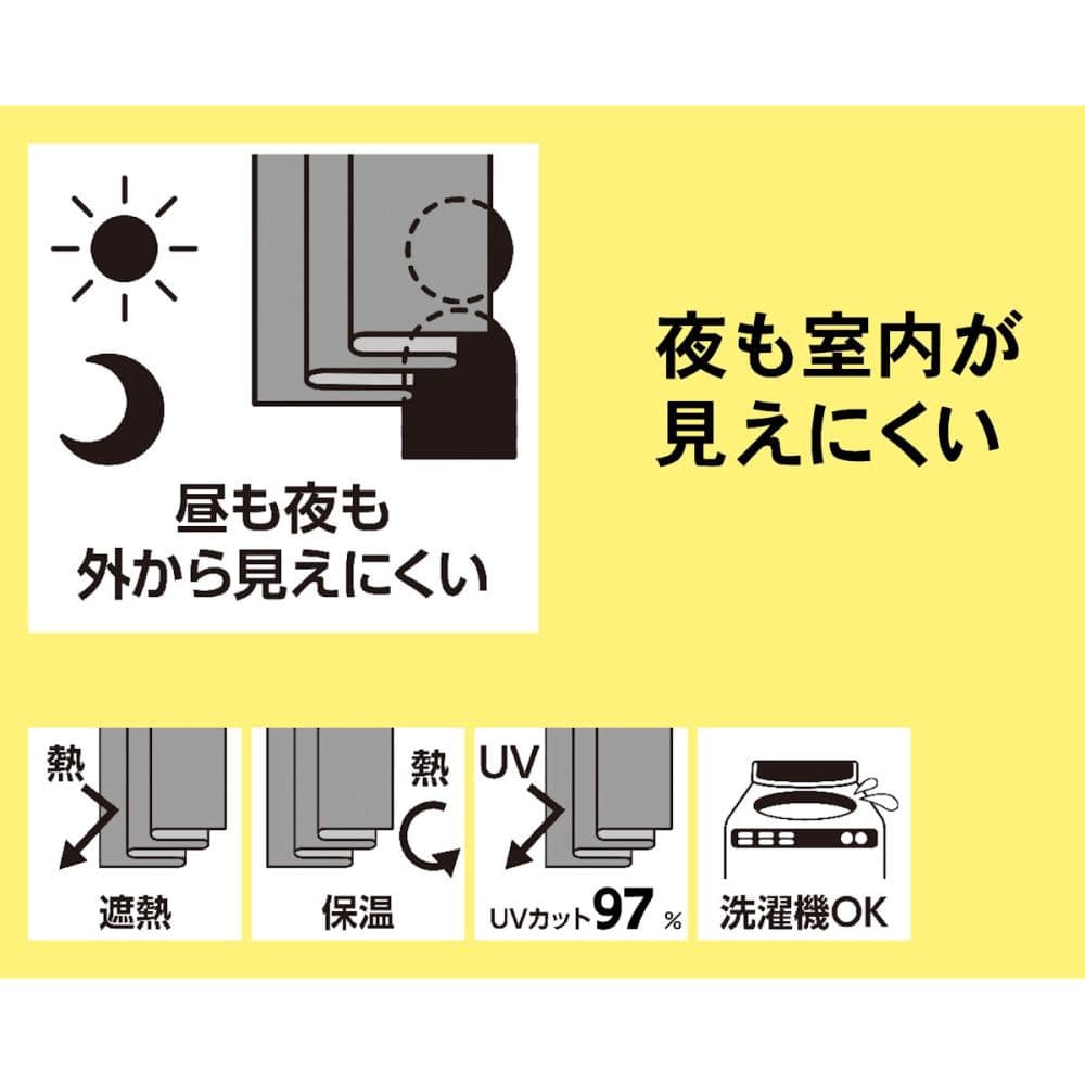 アテーナライフ　レースカーテン　リフレク　遮像　ホワイト　１００×１０８ｃｍ　２枚組