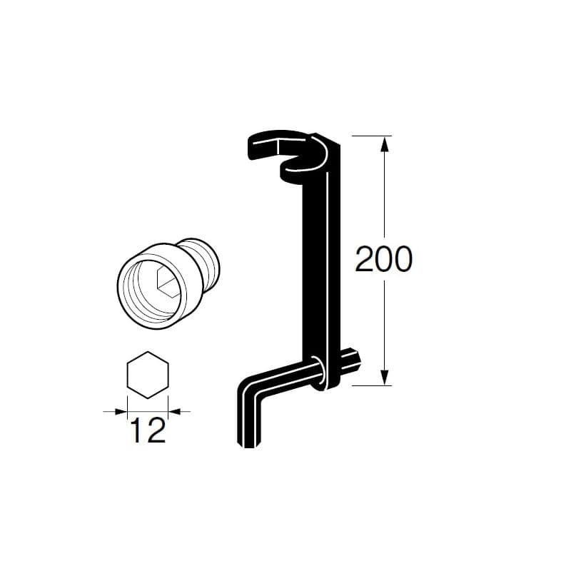 ＳＡＮＥＩ（サンエイ）　ワンホール混合栓用　ナット締付工具　六角対辺約４６ｍｍ用　水栓工具　Ｒ３５３