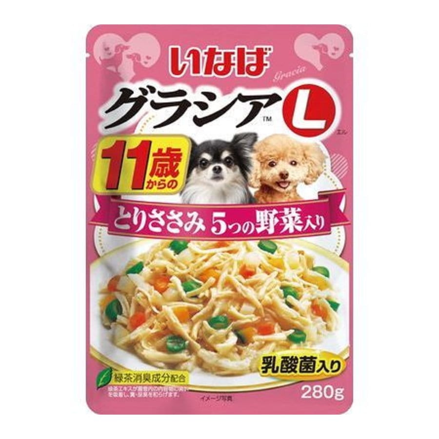 いなば　グラシア　Ｌ　１１歳からのとりささみ５つの野菜入り　２８０ｇ