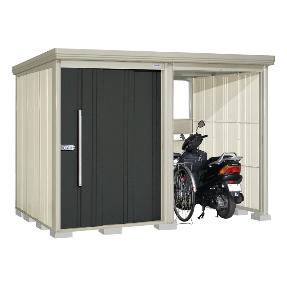 タクボ物置　Ｍｒ．ストックマン　プラスアルファ　間口３０２×奥行１９２ｃｍ　駐輪部間口１５０ｃｍ　一般型・結露減少屋根　ディープブルー　ＴＰ－Ｚ３０１９Ｄ