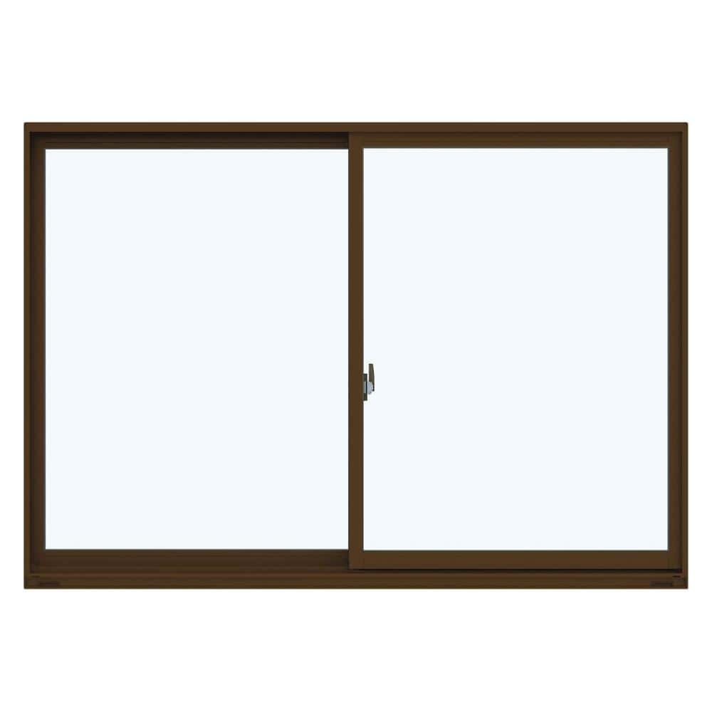 引違い窓　エピソードⅡ　ＮＥＯ　幅６４０×高さ３７０ｍｍ　ペアガラス：透明　枠色：外ブラウン　内ナチュラル