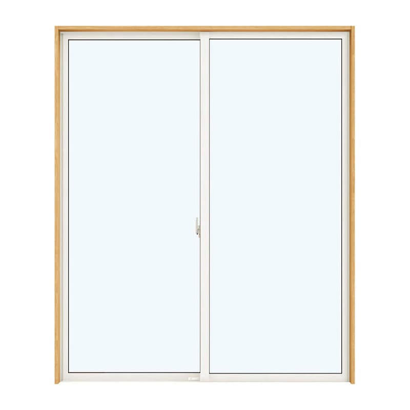 引違い窓　エピソードⅡ　ＮＥＯ　幅１３７０×高さ１８３０ｍｍ　ベアガラス：型　枠色：外ブラウン　内ホワイト