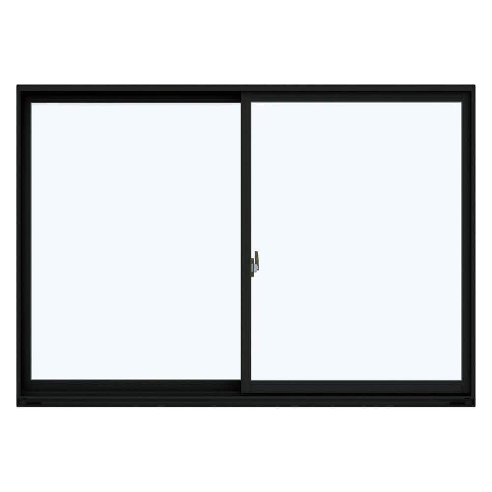 引違い窓　エピソードⅡ　ＮＥＯ　幅８７０×高さ５７０ｍｍ　ペアガラス：透明　枠色：外カームブラック　内ナチュラル