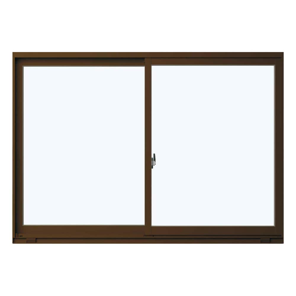 引違い窓　フレミングＪ　幅６４０×高さ３７０ｍｍ　シングルガラス：透明３ｍｍ　枠色：Ｂ１ブラウン