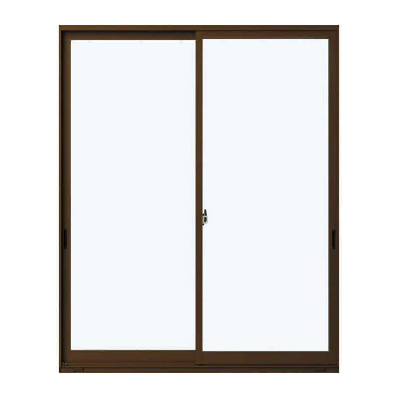 引違い窓　フレミングＪ　幅１５４０×高さ２０３０ｍｍ　シングルガラス：透明５ｍｍ　枠色：Ｂ１ブラウン