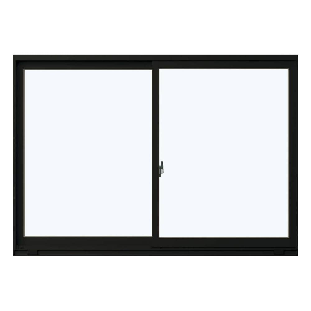 引違い窓　フレミングＪ　幅６４０×高さ３７０ｍｍ　シングルガラス：透明３ｍｍ　枠色：Ｂ７カームブラック
