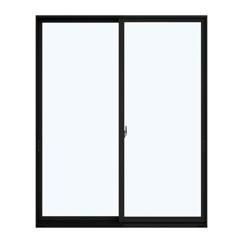 引違い窓　エピソードⅡ　ＮＥＯ　幅１６４０×高さ２０３０ｍｍ　ペアガラス：透明　枠色：外カームブラック　内ホワイト