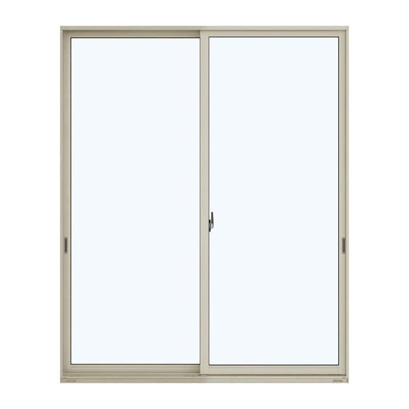 引違い窓　エピソードⅡ　ＮＥＯ　幅１２３５×高さ１８３０ｍｍ　ペアガラス：透明　枠色：外プラチナステン　内ホワイト