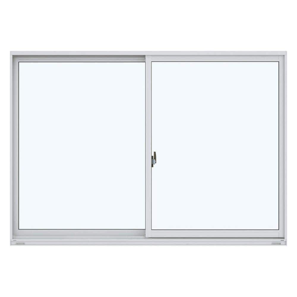 引違い窓　エピソードⅡ　ＮＥＯ　幅１３７０×高さ７７０ｍｍ　ペアガラス：型　枠色：外ピュアシルバー　内クリア