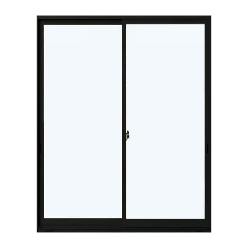 引違い窓　フレミングＪ　幅１３７０×高さ１８３０ｍｍ　ペアガラス：型　枠色：カームブラック