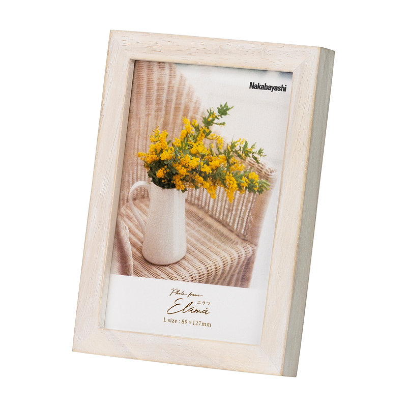 ナカバヤシ　インテリアフレーム　Ｌ判　ホワイト　Ｆ－ＴＷ－１０１－Ｗ