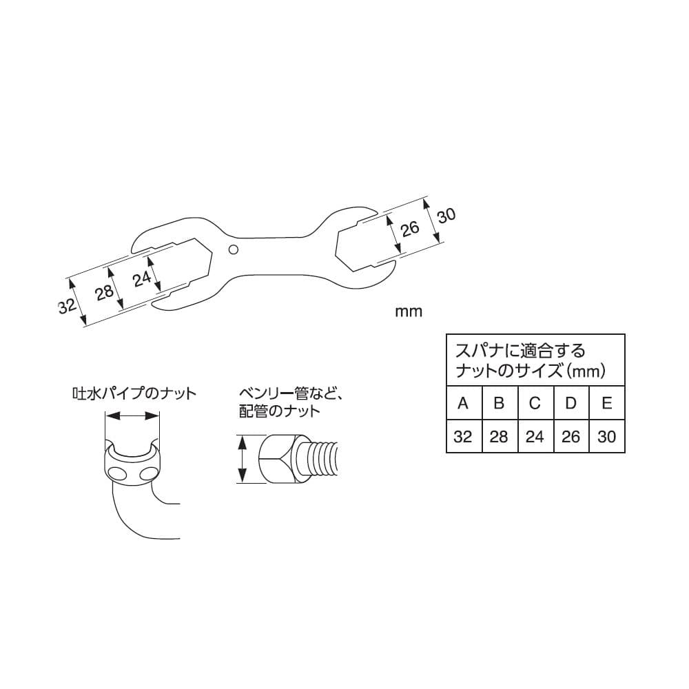 SANEI 水栓用工具 立水栓締付工具セット マルチタイプ 14サイズのナットに対応 R3510S - 4