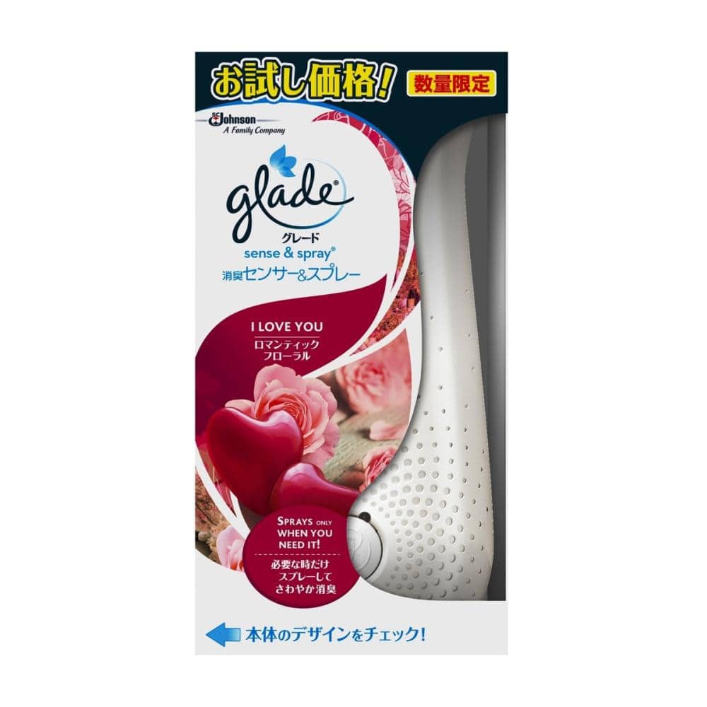 ジョンソン　グレード消臭センサー＆スプレー　ロマンティックフローラル　本体　お試し用　１８ｍＬ