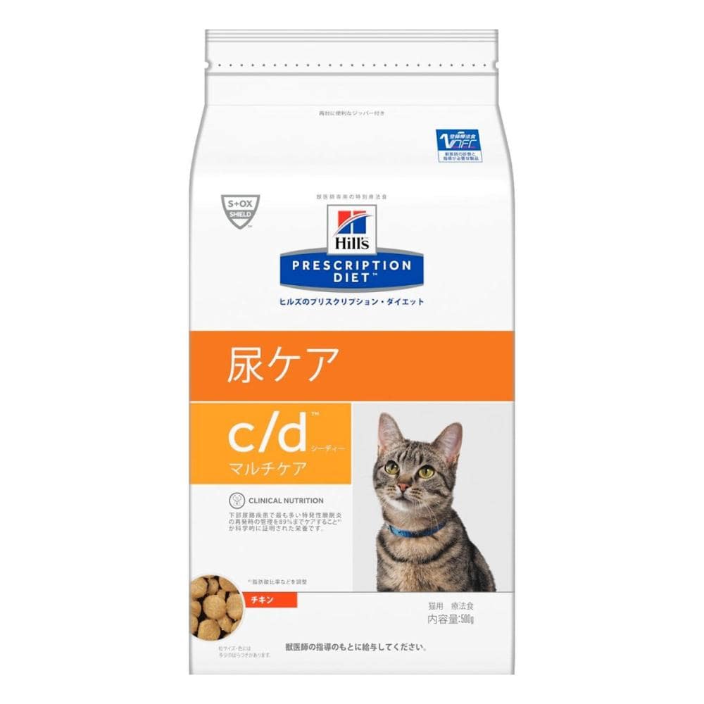 ヒルズ　プリスクリプション・ダイエット　猫用　ｃ／ｄ　マルチケア　チキン　５００ｇ