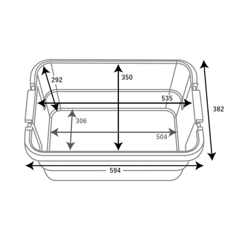 ＴＲＵＮＫＣＡＲＧＯ（トランクカーゴ）　５０Ｌ　グリーン　スタッキングタイプ　ＴＣ－５０Ｓ　ＧＲ