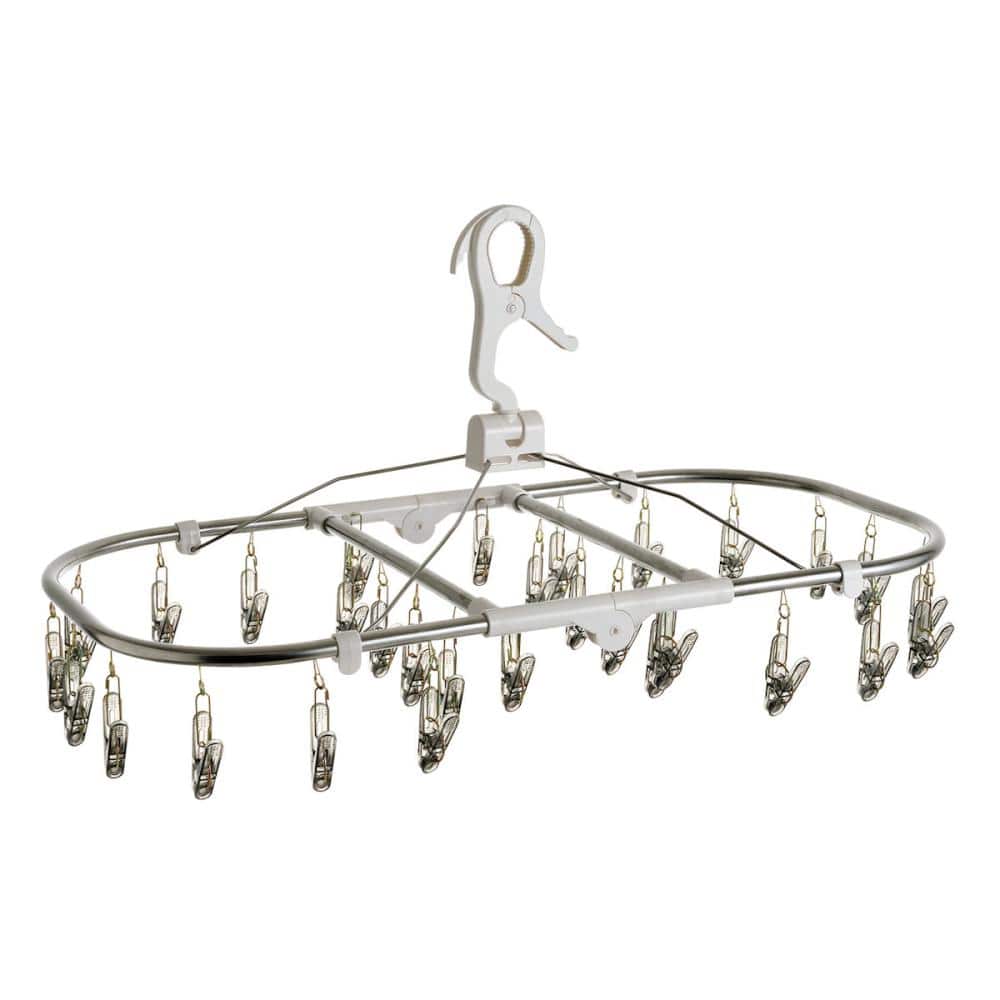 アテーナライフ　丈夫で長持ちステンレス角ハンガー　３０ピンチ