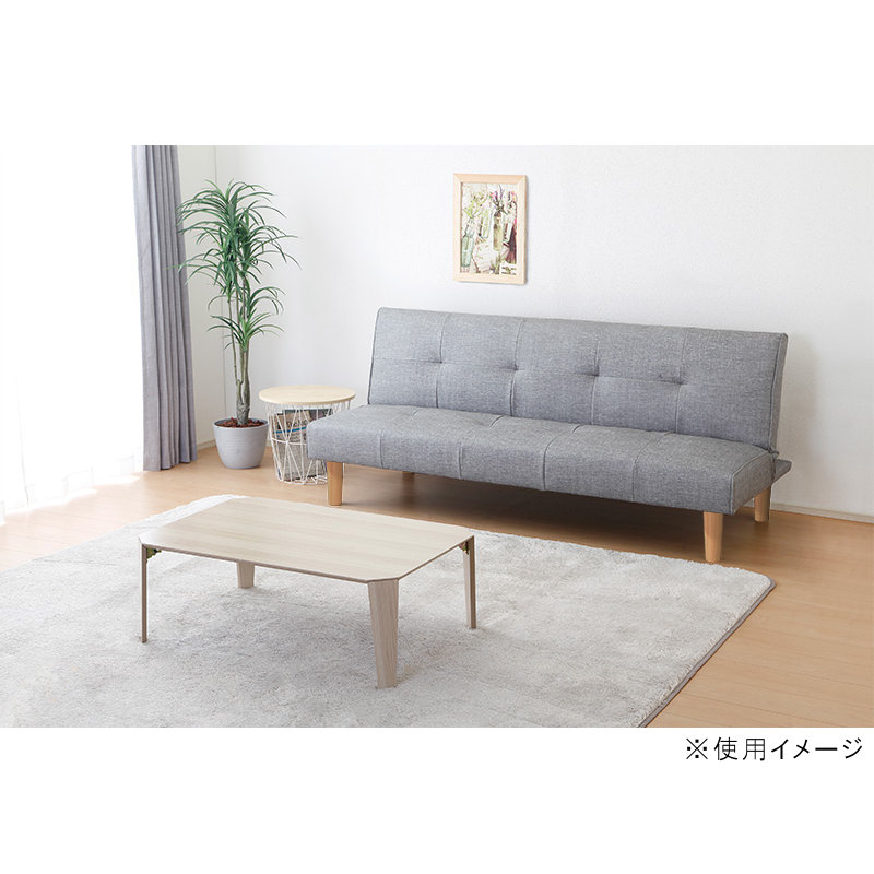 格安！店舗受け渡し可能　コメリ　引き出し付きソファベッド　3P/三人掛け　布製　札幌市内限定配送 格安！店舗受け渡し可能 コメリ 引き出し付きソファベッド 3P/三人掛け