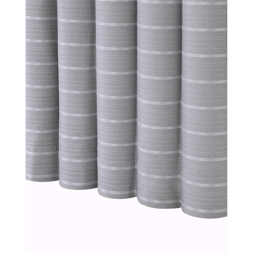 ドレープカーテン　レイヤー　遮光２級　グレー　１００×２００ｃｍ　２枚組