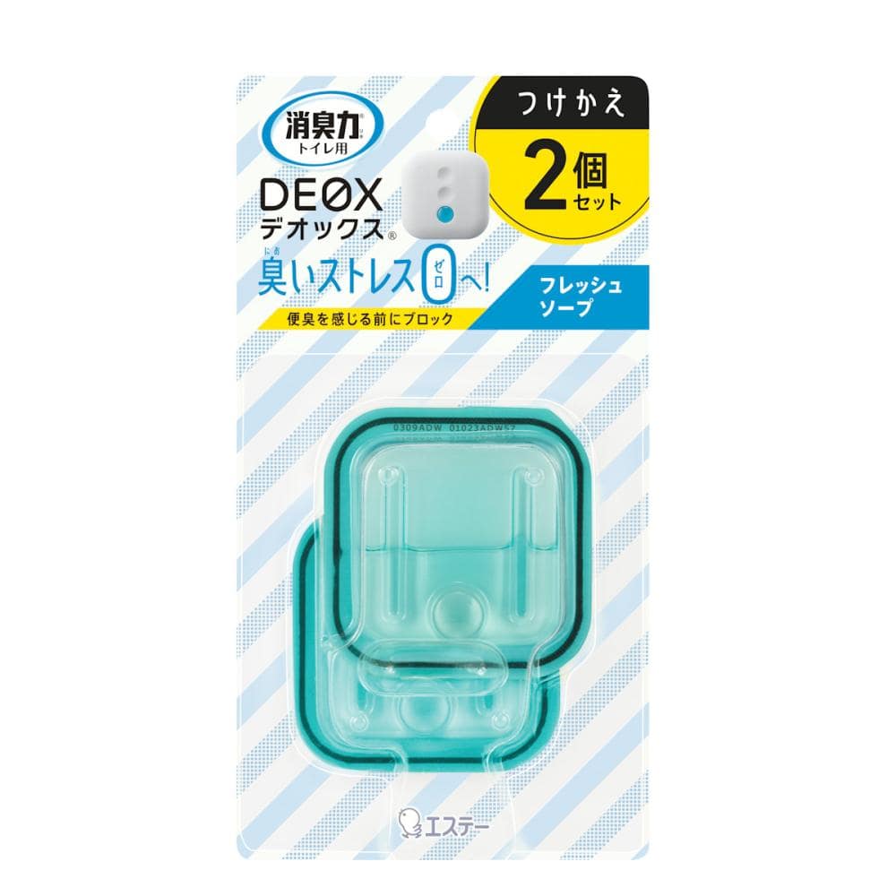 エステー　消臭ＤＥＯＸ　トイレ用　フレッシュソープ　付替用　６ｍＬ×２個入り