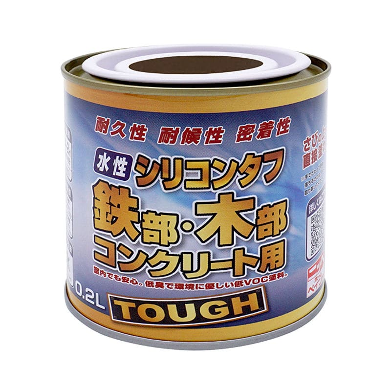 ニッペホームプロダクツ 水性高耐久鉄部木部用塗料 チョコレート 0.2L
