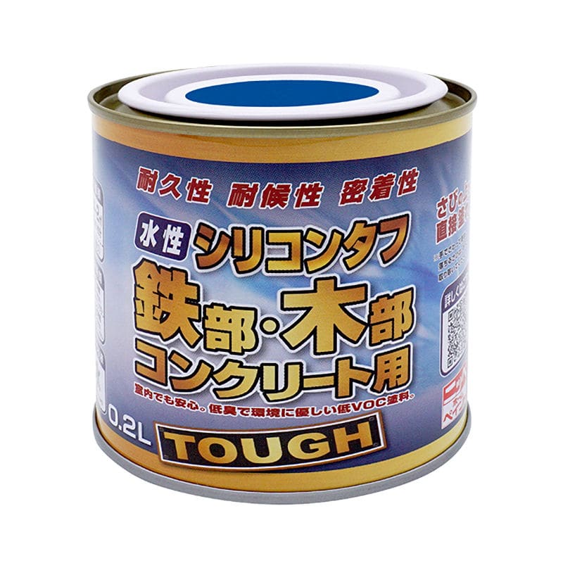 ニッペホームプロダクツ 水性高耐久鉄部木部用塗料 ブルー 0.2L