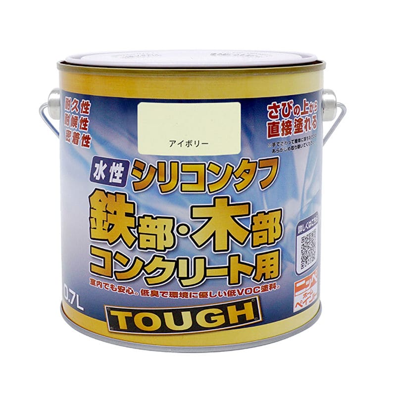 ニッペホームプロダクツ　水性高耐久鉄部木部用塗料　アイボリー　０．７Ｌ