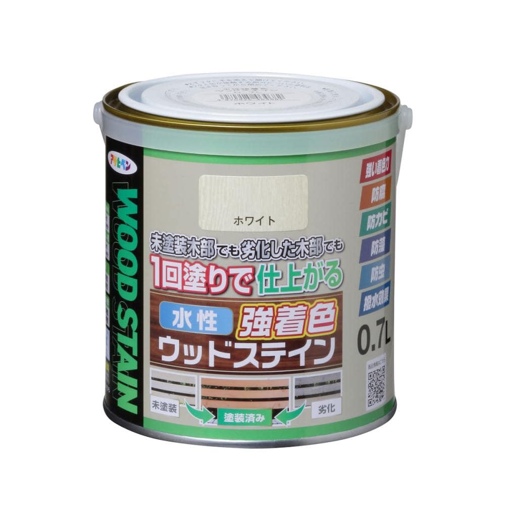 ペンキ・塗料 アサヒペン 水性ステイン ウォルナット 2L まとめ買い3缶セット