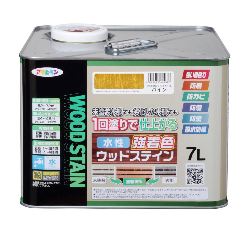 アサヒペン 水性強着色ウッドステイン オーク 7L の通販 アサヒペン 水性強着色ウッドステイン オーク 7L の通販