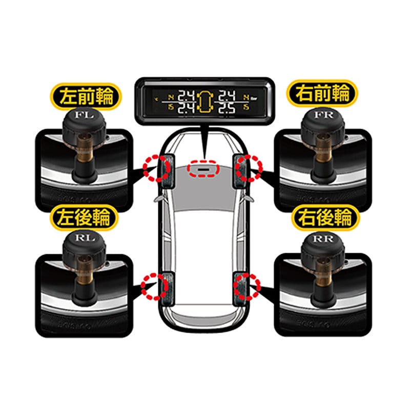 カシムラ　タイヤ空気圧センサー　ＫＤ２２０