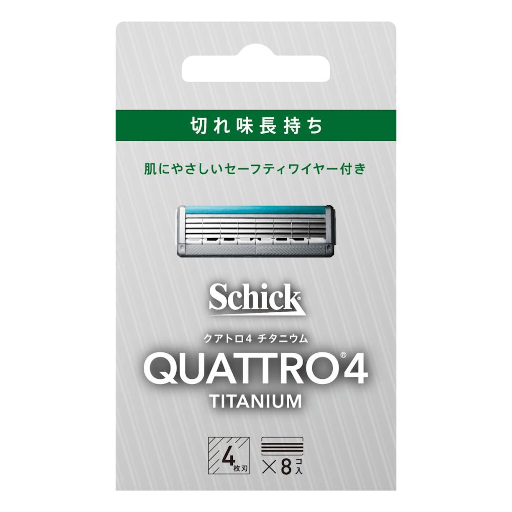 シック　クアトロ４　チタニウム　替刃　８個入り