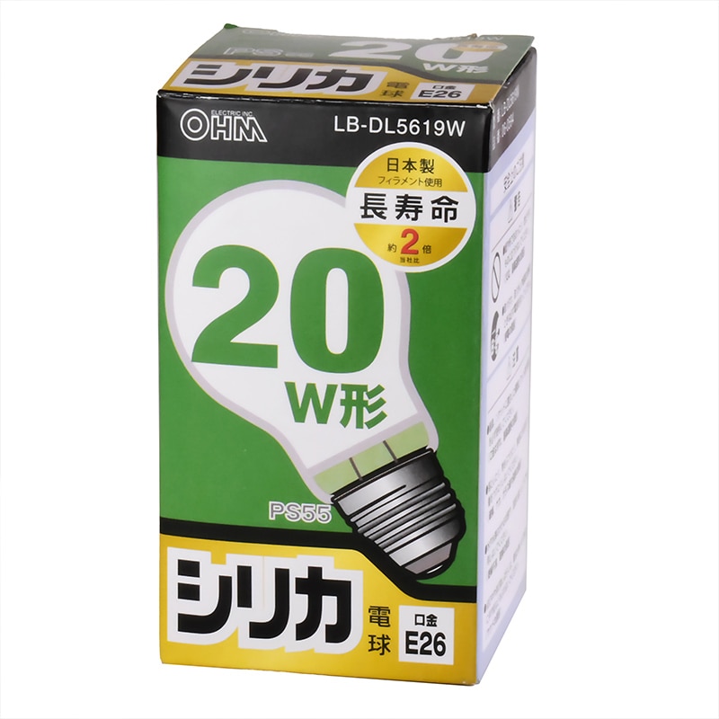 まとめ ELPA 長寿命シリカ電球 60W形 E26 ホワイト 2個入 LW100V57W-W-2P 62％以上節約