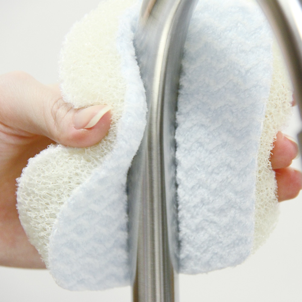 浴室丸ごと掃除ができる　極細バスブラシ　交換用スポンジ