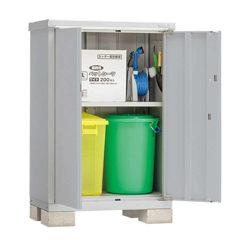 イナバ　アイビーストッカーＢＪＸ－０９５Ｃ　全面棚　ブラウン　約幅０．９×奥行０．６ｍ