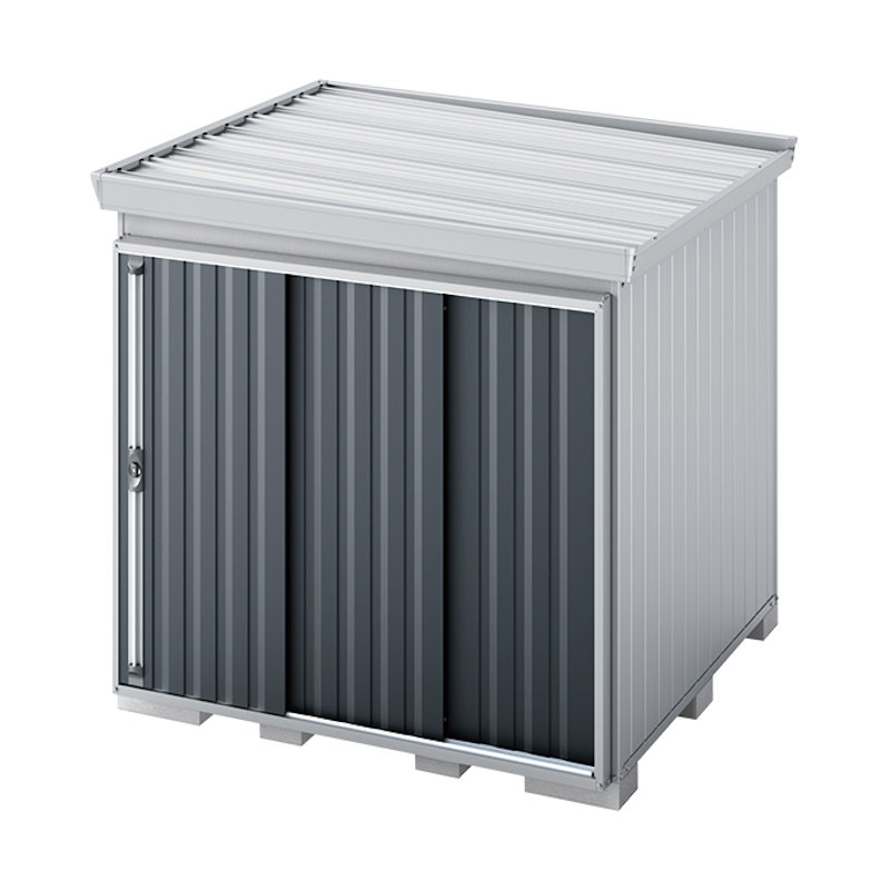 イナバ　フォルタ屋根傾斜変更タイプＦＫ－２２２２ＳＡ　豪雪型　グレー　約幅２．３×奥行２．３ｍ