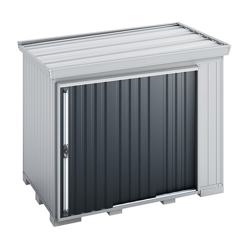 イナバ　フォルタ屋根傾斜変更タイプＦＫ－２６１５Ｓ　一般・多雪型　グレー　約幅２．７×奥行１．６ｍ