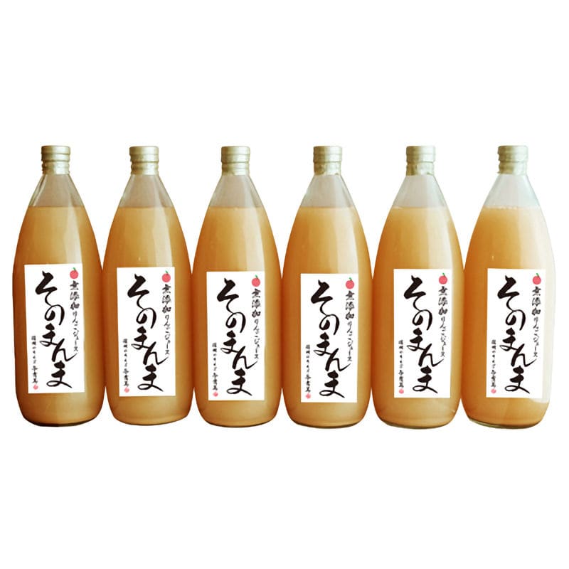 長野県産 無添加そのまんま１００ 信州産りんごジュース 1000ml ６本入 の通販 ホームセンター コメリドットコム