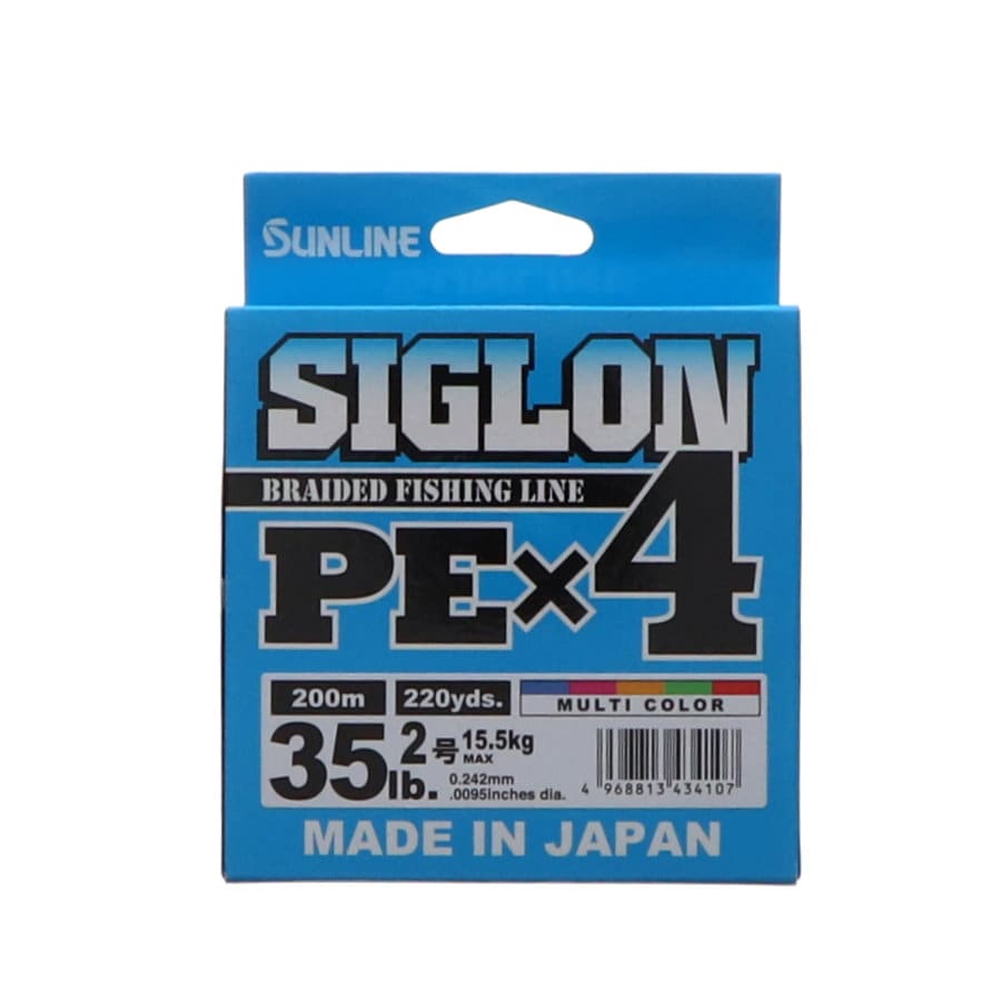サンライン SIGLON PE×4 マルチカラー 2号 200m
